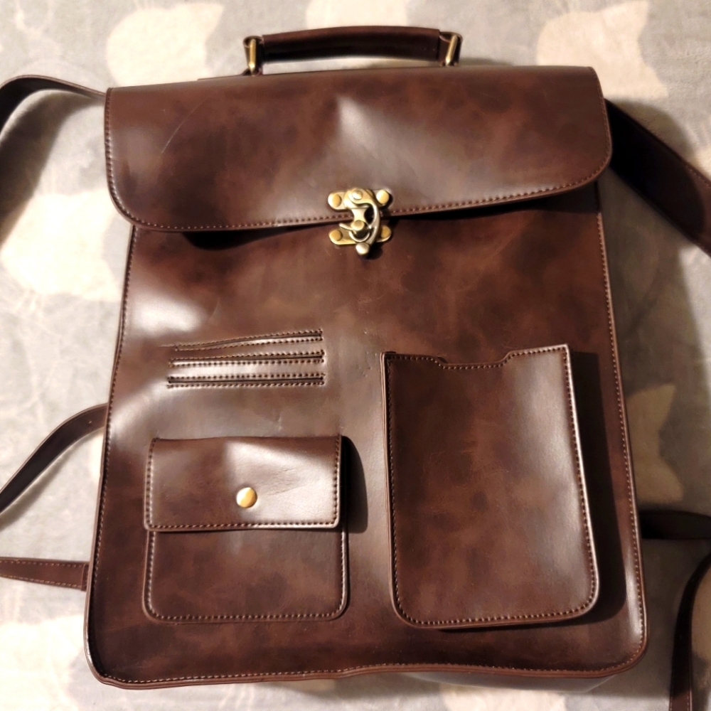 Laptop Backpack Crossbody Fits 15" Laptop